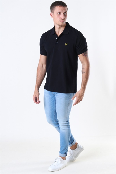 Lyle & Scott Plain Polo Jet Black