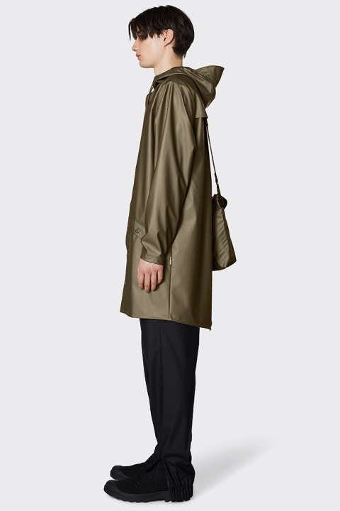 Rains Long Jacket 74 Metallic Mist