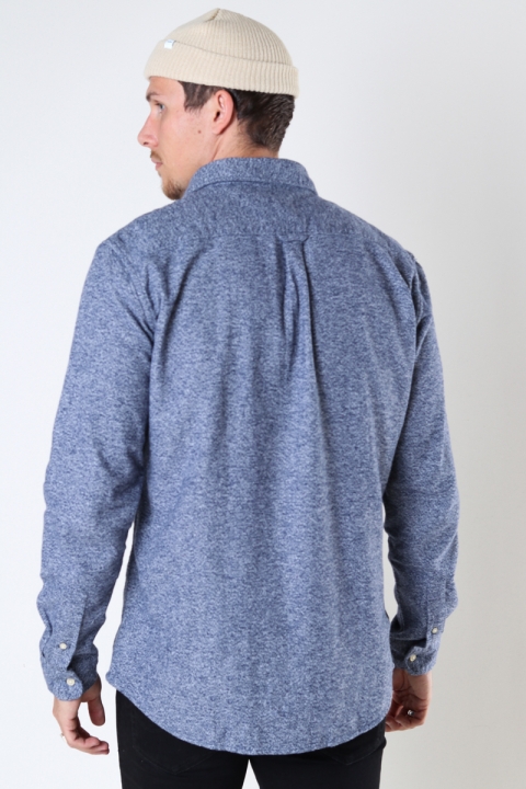 Selected SLHREGTRADE SHIRT LS MIX W Dark Blue Structure
