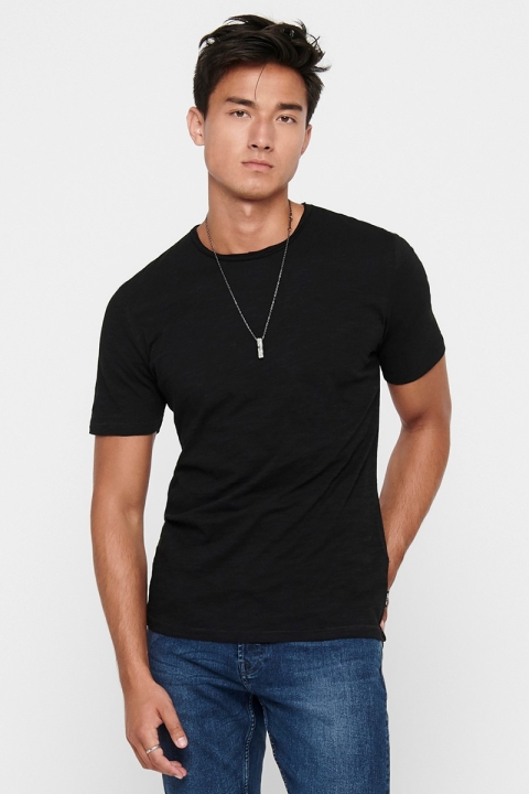 ONLY & SONS ONSALBERT LIFE NEW SS TEE Black