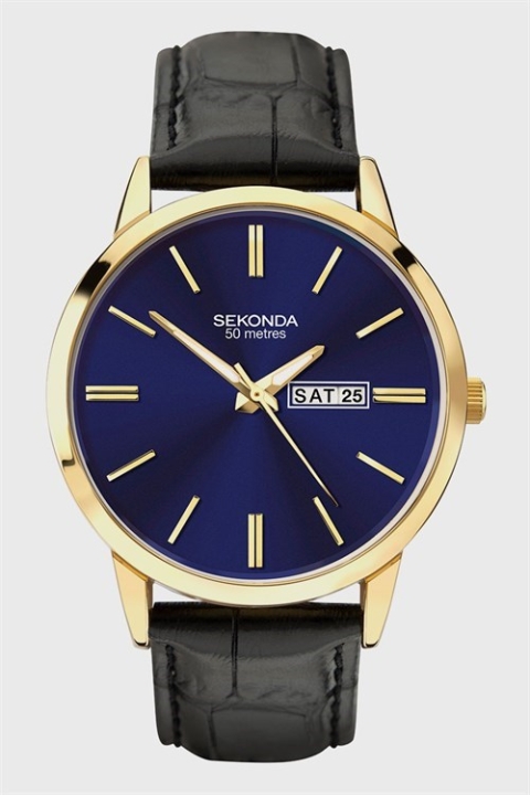 Sekonda 1863 Classic Dark Brown Leather Klok