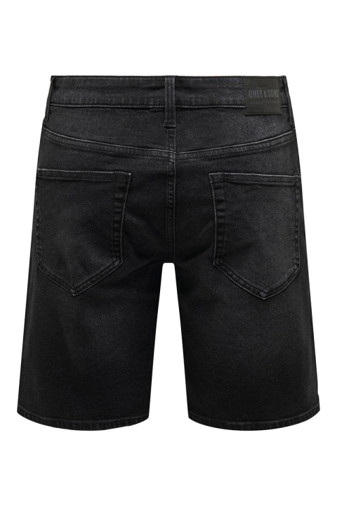 ONLY & SONS Weft Denim Shorts Black Denim