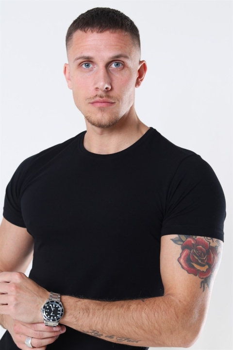 Muscle Fit T-shirt 2-Pack Black