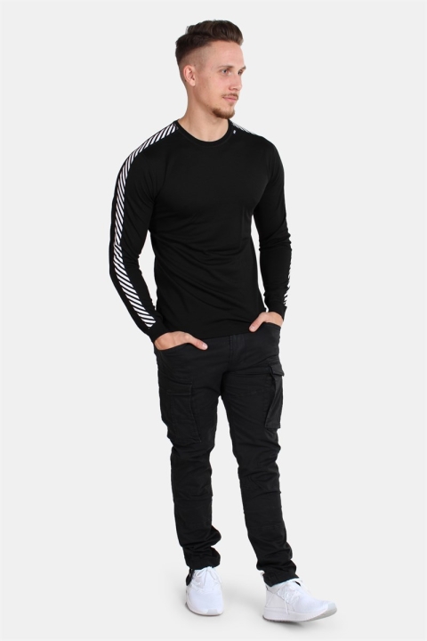 Helly Hansen Lifa Stripe Crew Basislag Black