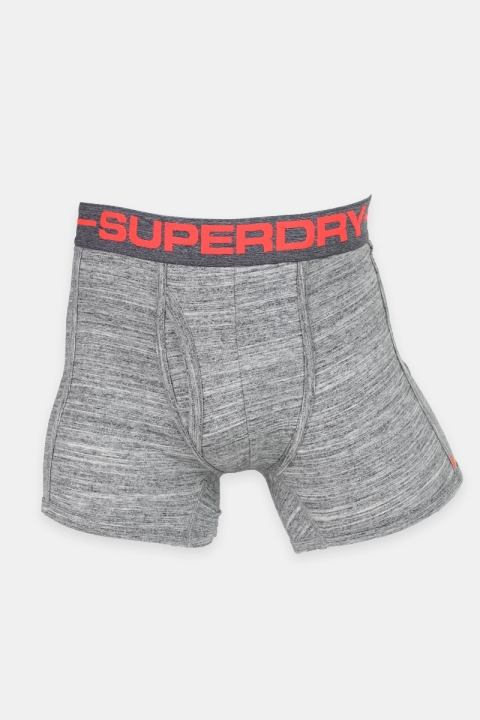 Superdry Sport Boxers Double Pack Flint Grey