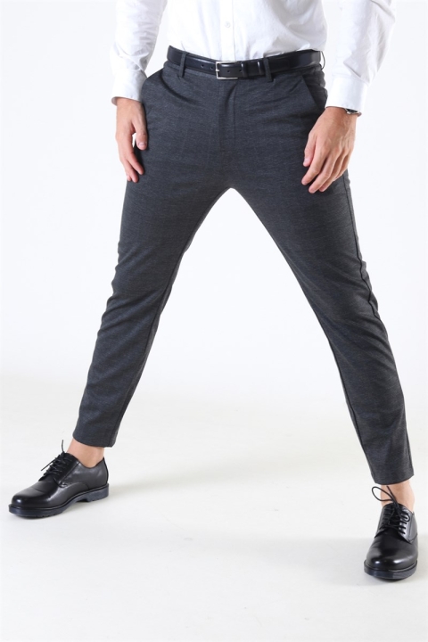 Clean Cut Milano Ken Pants Dark Grey/Camel