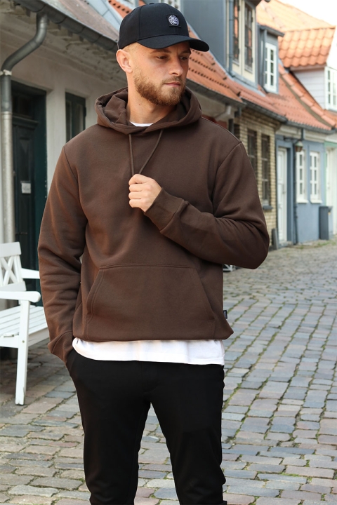Jack & Jones Bradley Sweat Hoodie Seal Brown