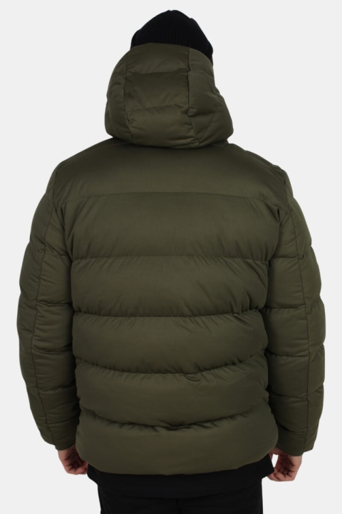 Urban Classics Hooded Boxy Puffer Jas Olive