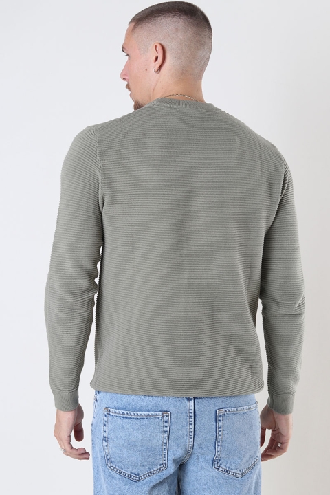 Solid Valencia Crew Knit Vetiver