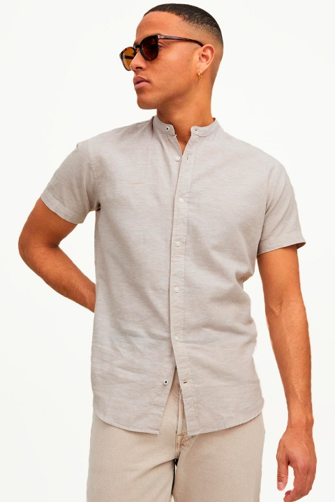 Jack & Jones JPRBLASUMMER BAND SHIRT S/S SN Crockery