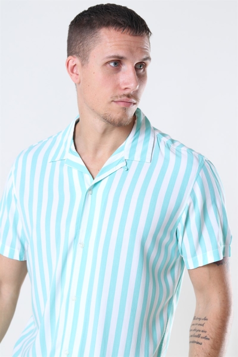 Jack and Jones Tyler Overhemd SS ORG Aqua Sky