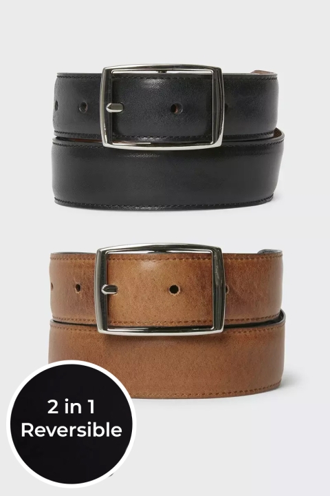 Reversible Dagon Riem Black/Cognac