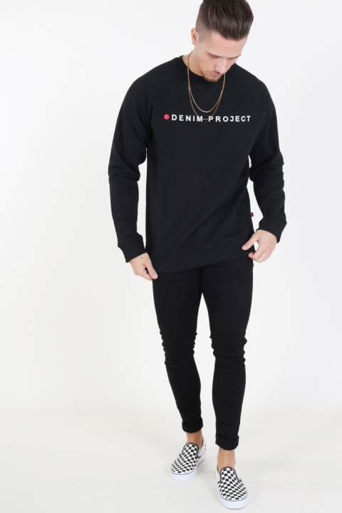 Denim Project Logo Crew Sweat Black