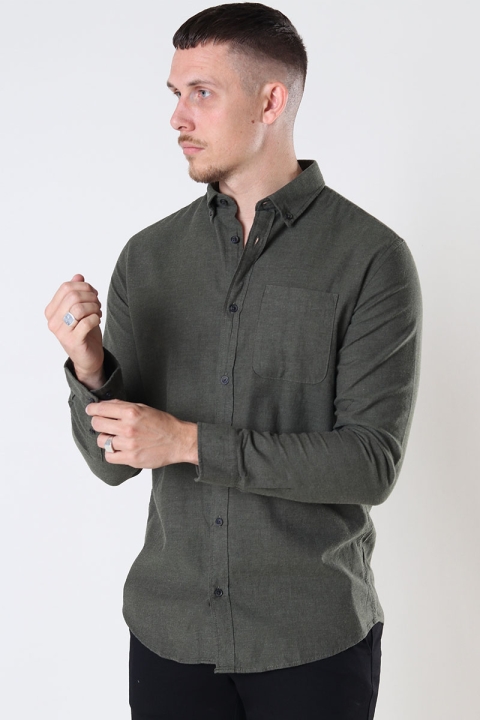 Jack & Jones CLASSIC MELANGE SHIRT L/S Rosin