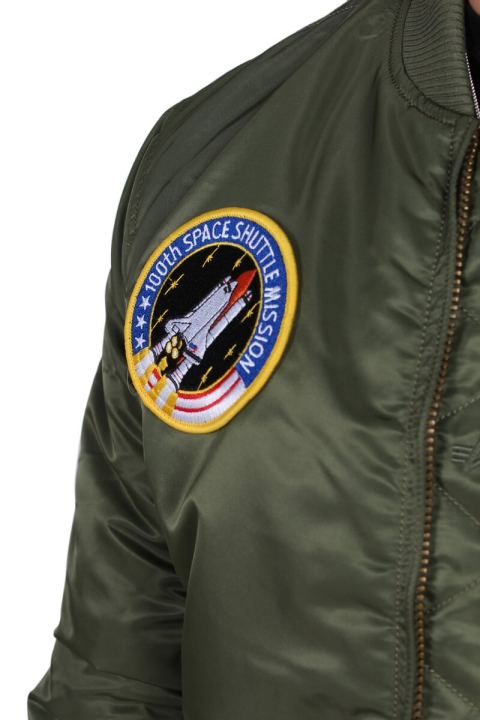 Alpha Industries  MA-1 VF NASA Bomber Jas Sage Green