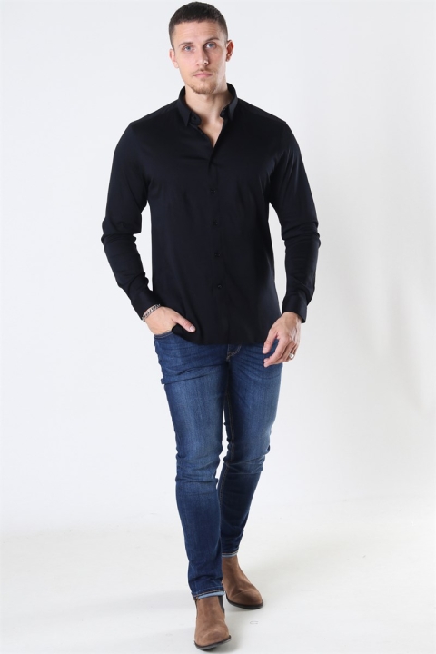 Mos Mosh Marco Jersey Overhemd Black