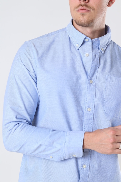 Selected SLHREGRICK-OX FLEX SHIRT LS S NOOS Light Blue