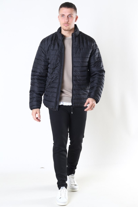 Only & Sons Paul Quilted Highneck Jas Black