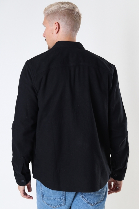 ONLY & SONS MILO LIFE LS SOLID OVERSHIRT Black