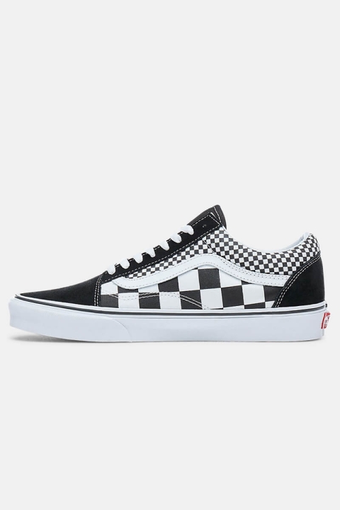 Vans Old Schoenol Mix Checker Sneakers Black/True