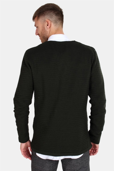 Clean Cut Aberdeen Crew Neck Breien Dark Green Melange