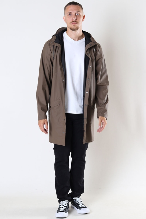 Rains Long Jacket 66 Wood