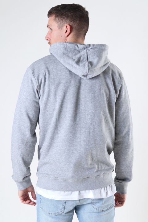 Clean Cut Copenhagen Basic Organic Zip Hood Light Grey Mel