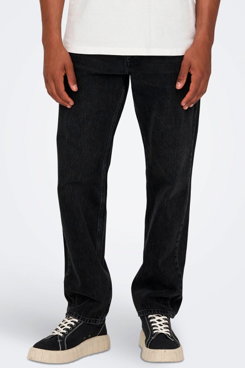 ONLY & SONS Edge Loose Black 6985 Jeans Black Denim