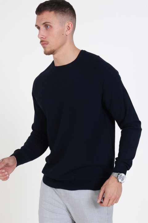 Only & Sons Mikkel Soft Crew Raglan Breien Dark Navy