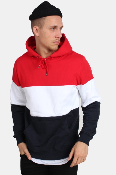 Klokban Classics TB1870 Hoody Fire Red/White/Navy