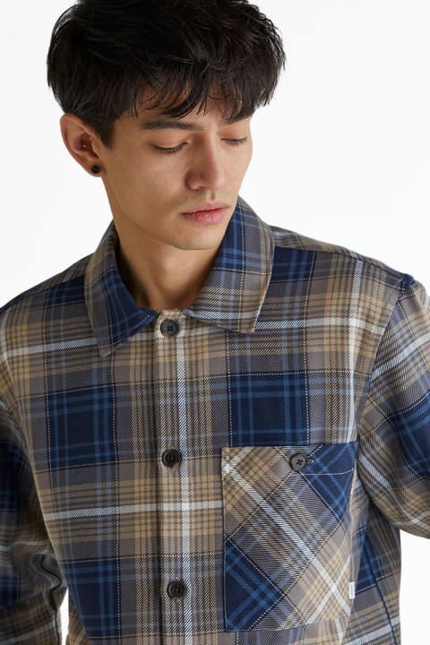 Woodbird Buel Check Shirt Blue Check