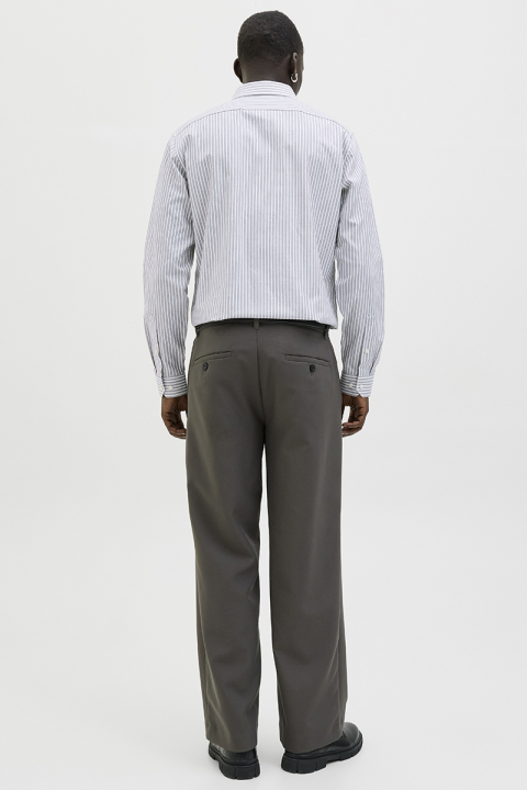 Jack & Jones Parker Wrinkle Resistant Shirt LS Bright White Stripe
