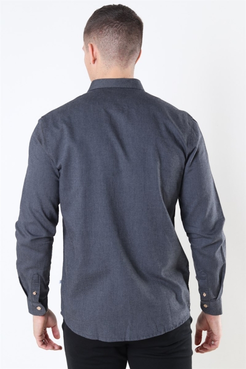 Kronstadt Johan Diego Cotton Overhemd Dark Grey