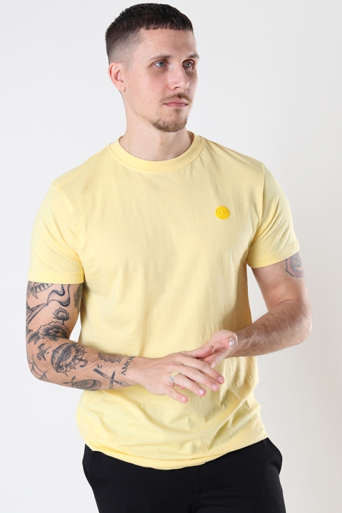 Kronstadt Timmi Organic/Recycled t-shirt Light yellow