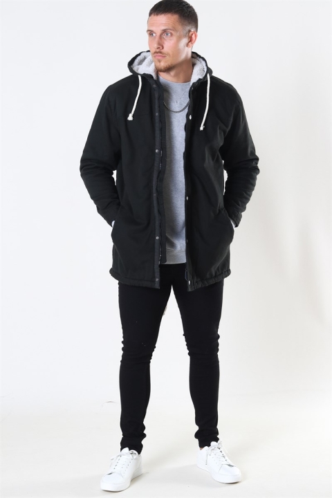 Denim Project Teddy Parka Jas Black