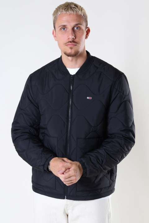 TJM QUILTED BOMBER Black