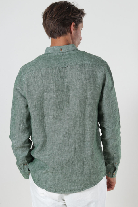 Kronstadt Ayers Ls shirt Hedge Green