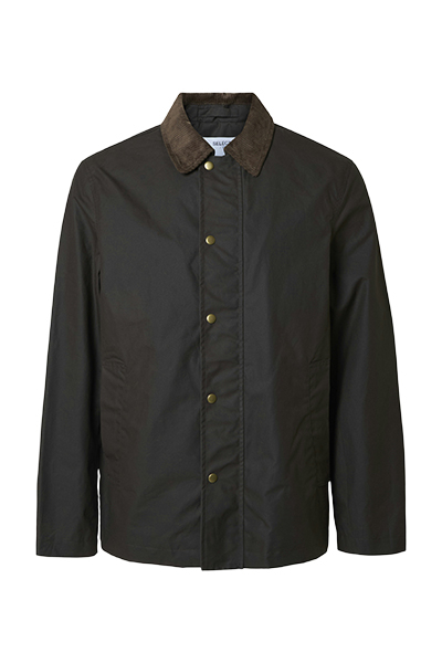 Selected Walter Waxed Cotton Jacket Delicioso