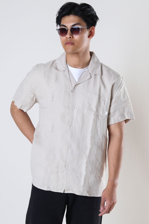 Woodbird Mays Linen Shirt Sand