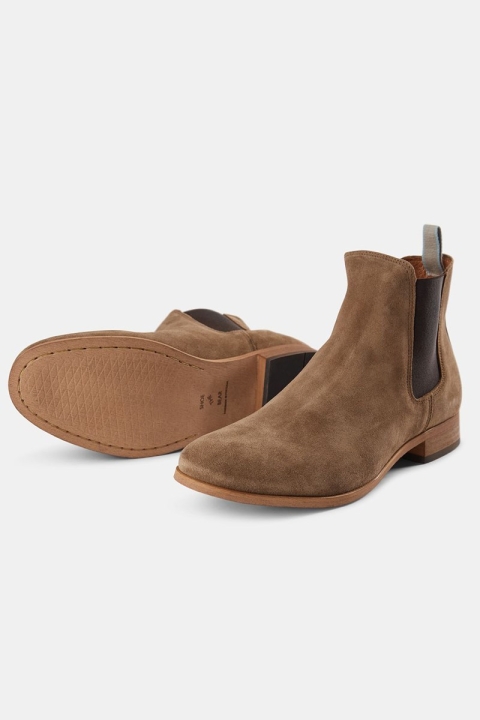 Shoe The Bear Dev Suede Chelsea Boots Tobacco