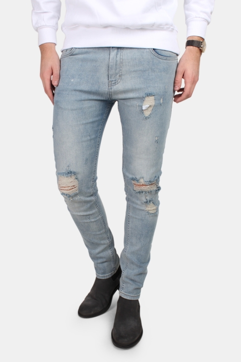 Just Junkies Jeans Sicko Super Blue Holes 