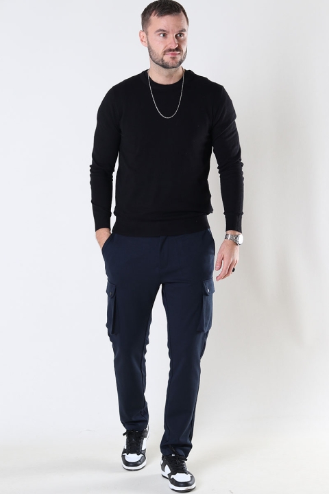 Clean Cut Copenhagen Milano Jersey Cargo Pants Navy