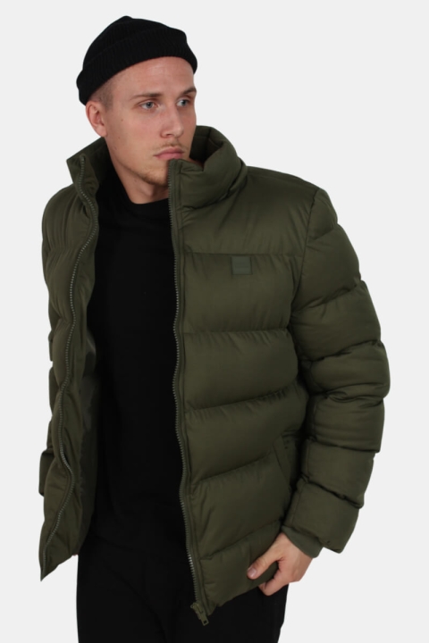 Urban Classics Hooded Boxy Puffer Jas Olive