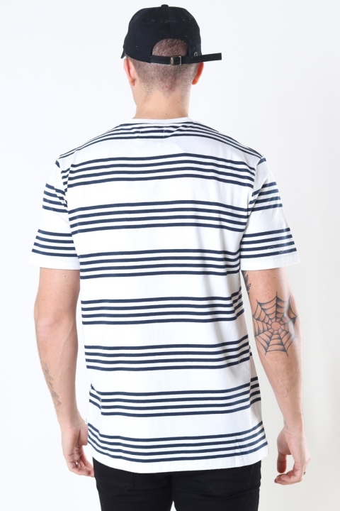 Woodbird Our Jarvis Stripe Tee Sand