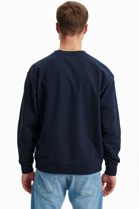 GABBA Bruce Boxy Sweat Navy