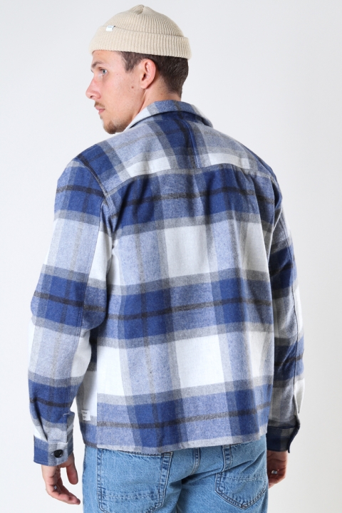 Gabba Clipper Big Blue Check LS Shirt Navy Check