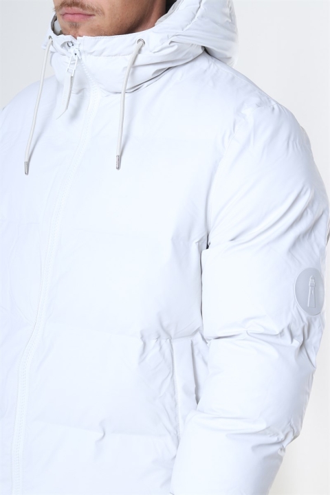 Rains Long Puffer Jas Off White