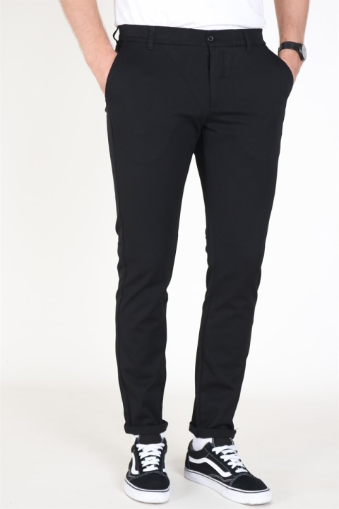 WoodBird Steffen Twill Pants Black