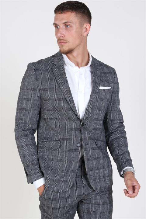 Clean Cut Messi Blazer Grey Checked