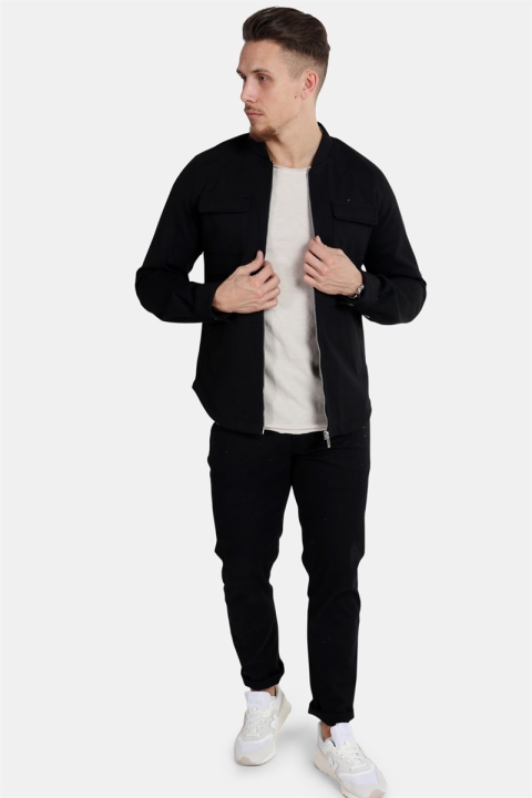 Clean Cut Pocket Jersey Jas Black